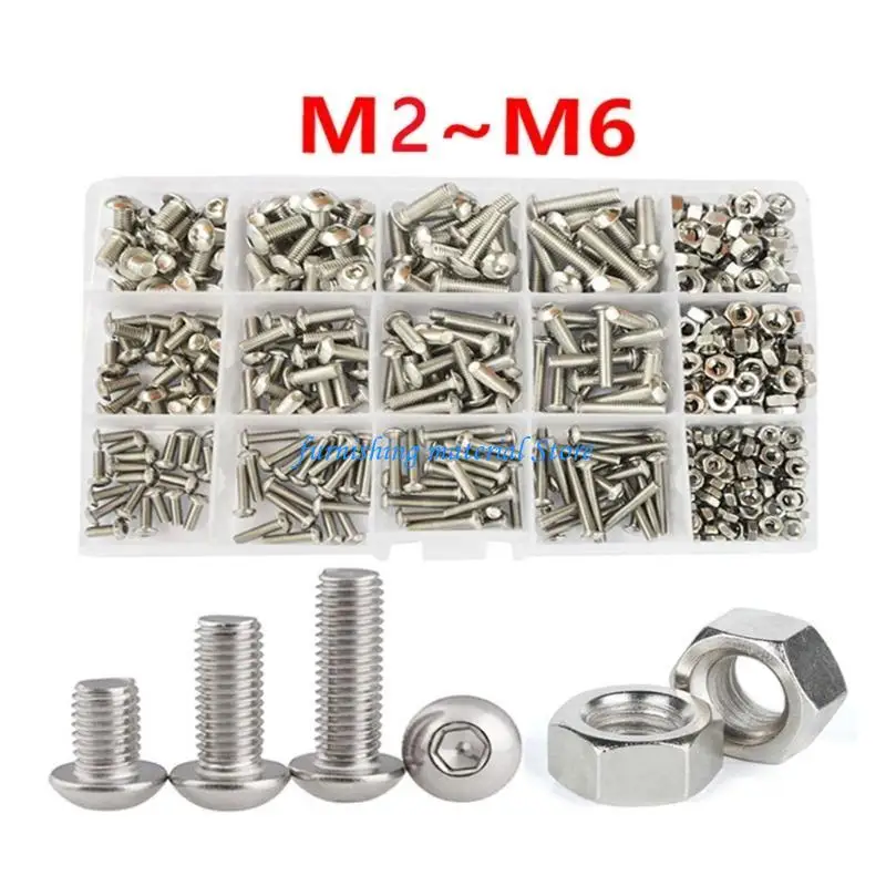 Y5GD 304 Stainless Steel Button Socket Head Cap Screw Hexagon Thread