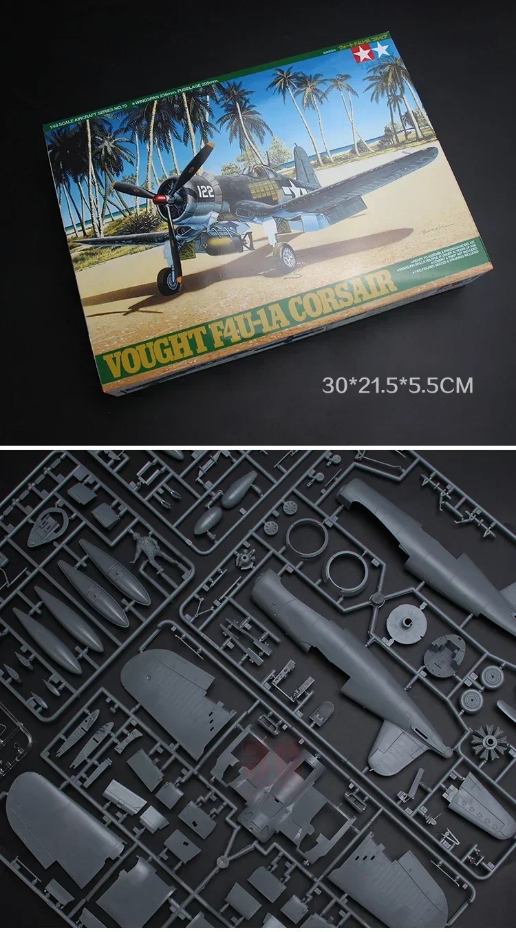 

TAMIYA model 61070 1/48 American F4U-1A Corsair Carrier-Based Fighter assembly Scale Model Kit toys