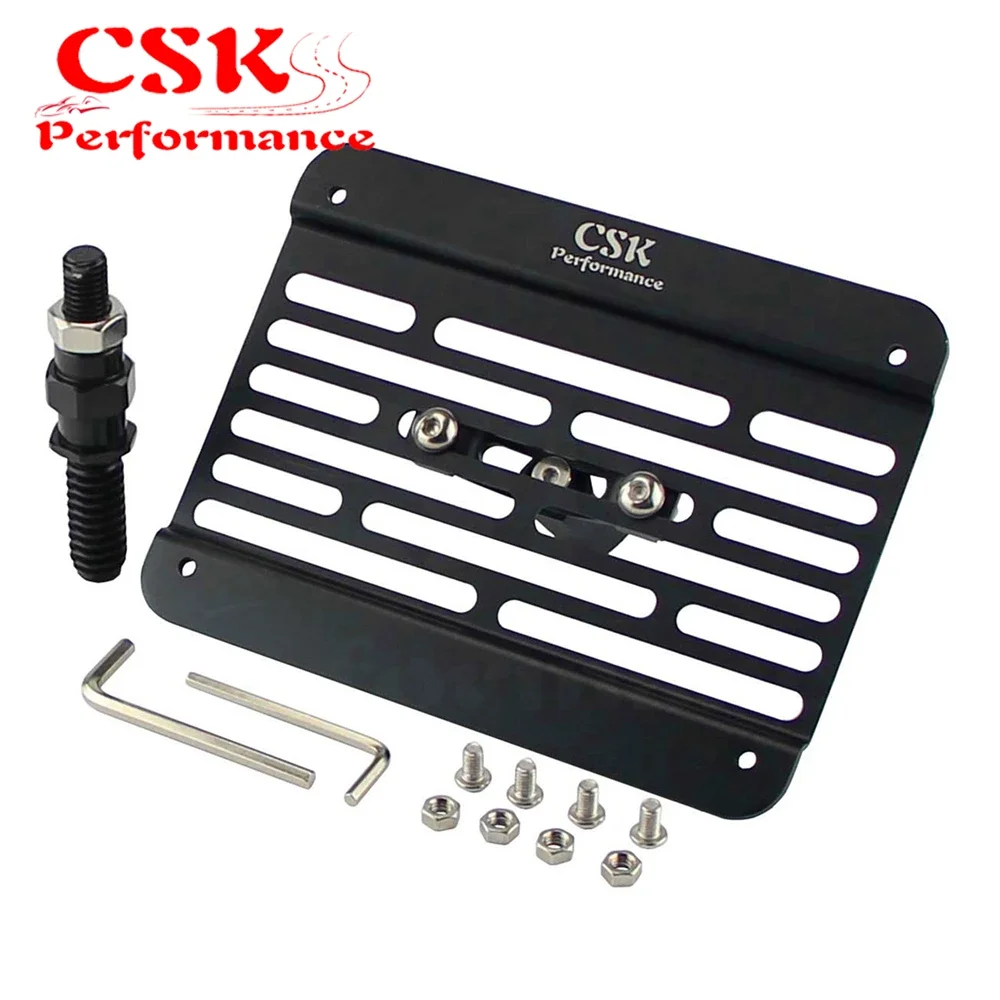 Bumper Tow Hook License Plate Relocator Bracket Fits For BMW E90 E91 3 Series 325i M38 06-13 Black