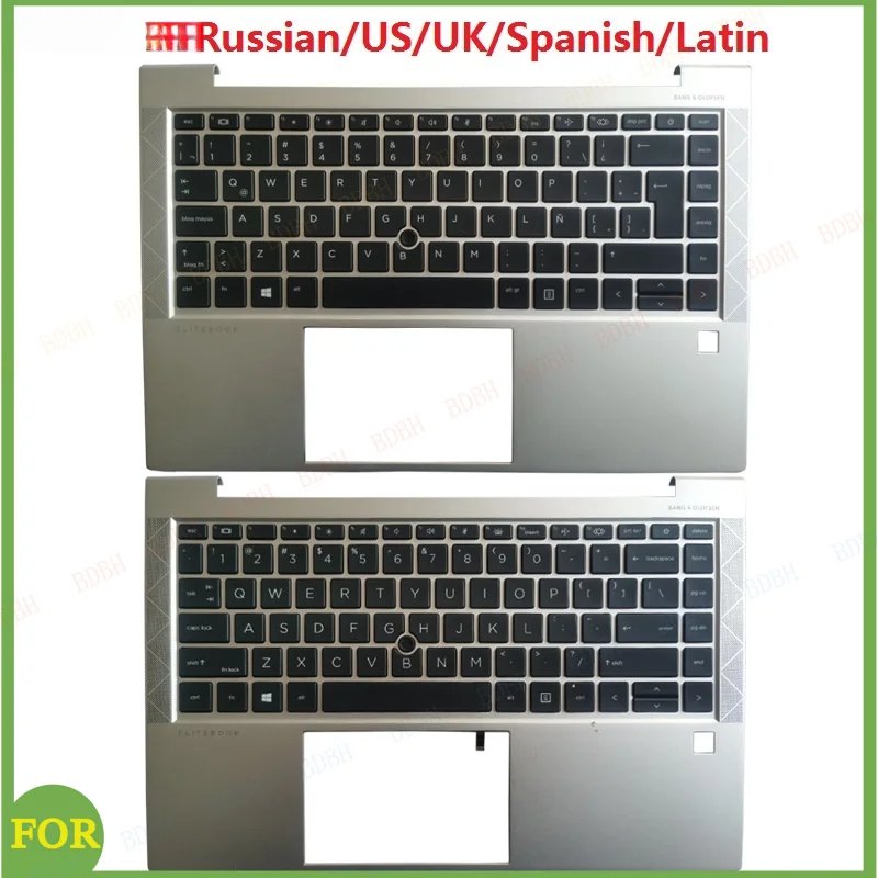 NEW FOR HP EliteBook 840 G8 745 845 G7 Russian/US/UK/Latin/Spanish/Belgian laptop keyboard palmrest upper M07090-001 M36312-001