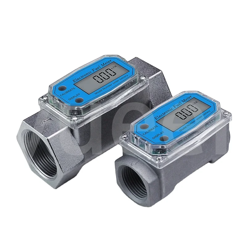 

DN15 DN25 Electronic Aluminum Turbine Pulser Digital Diesel Fuel Flowmeter High Precision Oil, Water