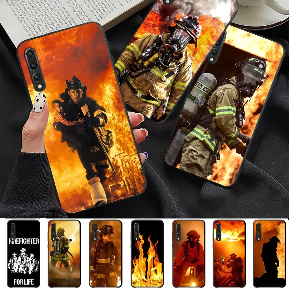 Firefighter Heroes Fireman Phone Case For Huawei P 8 9 10 20 30 40 50 Pro Lite Psmart Honor 10 lite 70 Mate 20lite