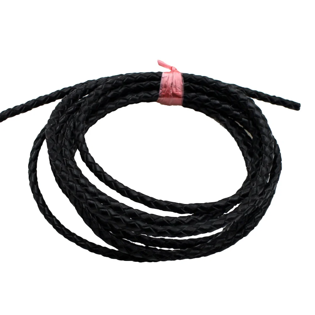 

3mm Round Pink Braided Bracelet Cord Durable for DIY Jewelry Making Handicrafts Charm Bracelet Cord for Jewelry