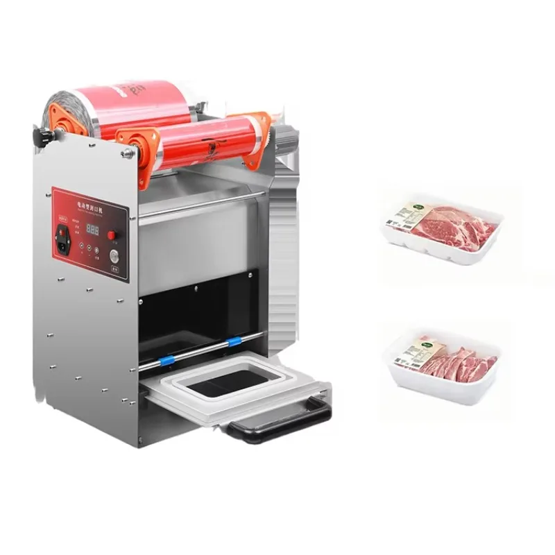 Industrial Fully Automatic Heat Sealing Machine – Durable Plated Containers Tray Sealer