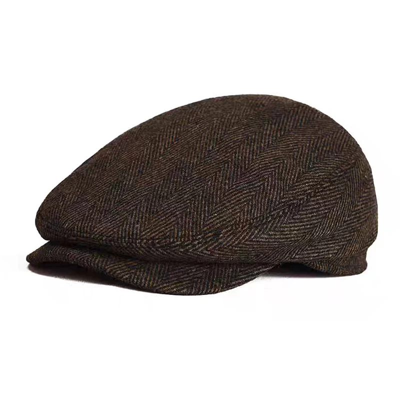 

Men/Women Print Wool Hat Cap Beret Warm Winter Lining Cotton Men Boina Hunting Cap/Hat Flap Spring/Winter Peaked Cap