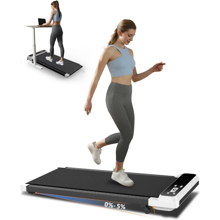 Walking Pad 2 in 1 for Walking and Jogging Under Desk Treadmill for Home Office with Remote Control Portable Walking Pad Treadm