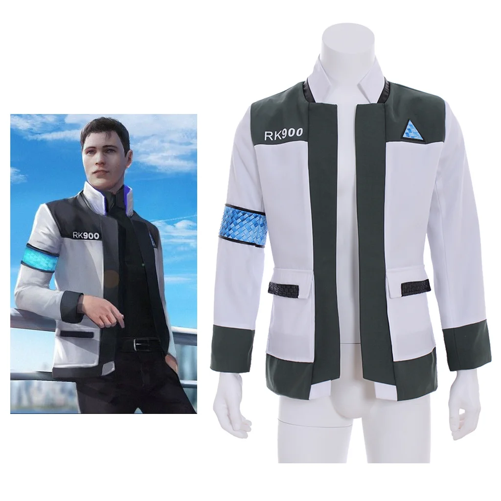 Men\'s Game Detroit Become Human Cosplay Costume Connor Cosplay RK900 Uniform Jacket Connor RK900 Coat Costumes