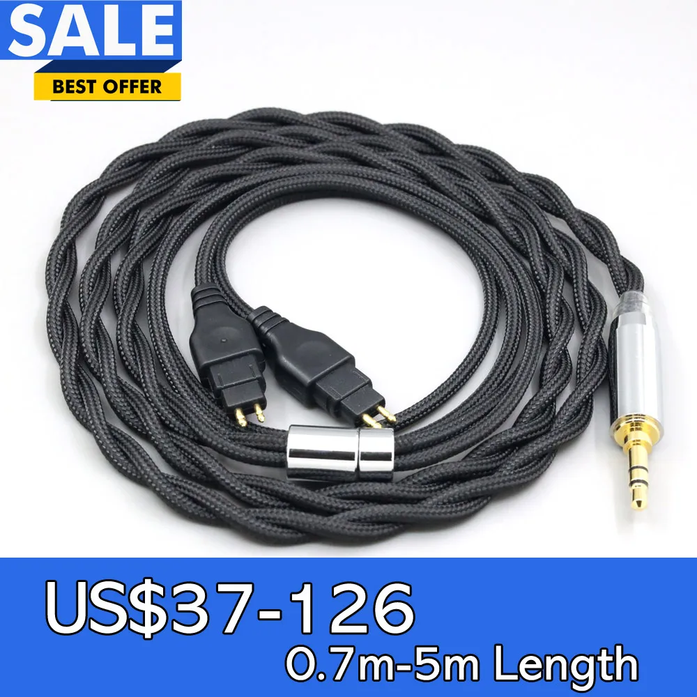 

Nylon 99% Pure Silver Palladium Graphene Gold Shield Cable For Sennheiser HD580 HD600 HD650 HDxxx HD660S HD58x HD6xx LN008281