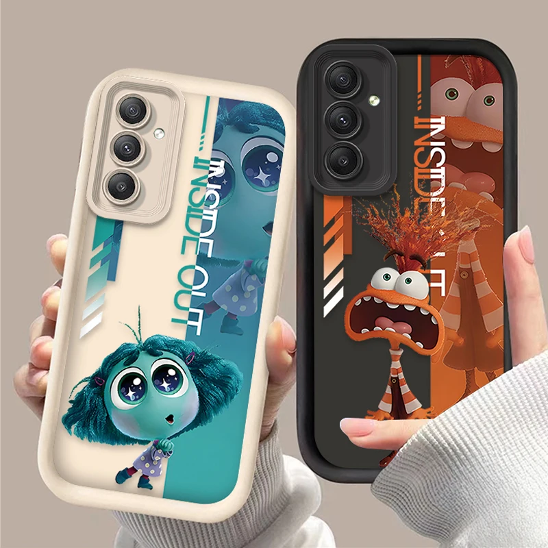 Disney dentro para fora 2 capa de silicone macio para samsung galaxy s25 s24 s23 ultra s22 s21 plus fe 5g a54 a34 a14 a73 a53 a33 5g capa