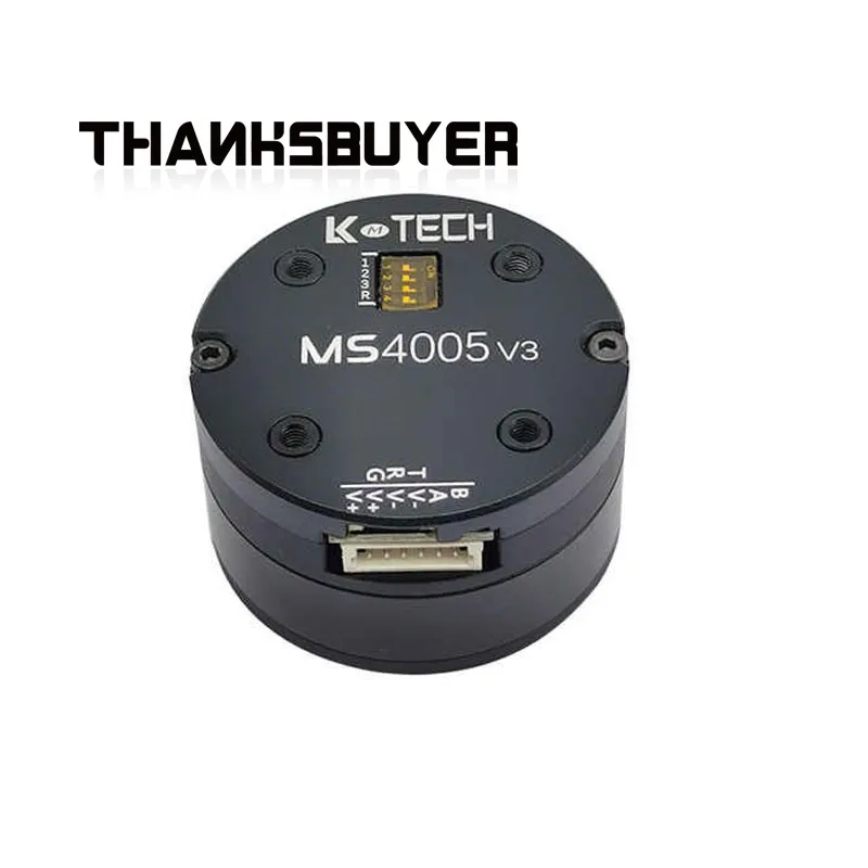 Servomotor MS4005 V3, Motor CC sin escobillas, puede 18 bits/15 bits y a través/no a través del anillo colector para brazos mecánicos UAV PTZ