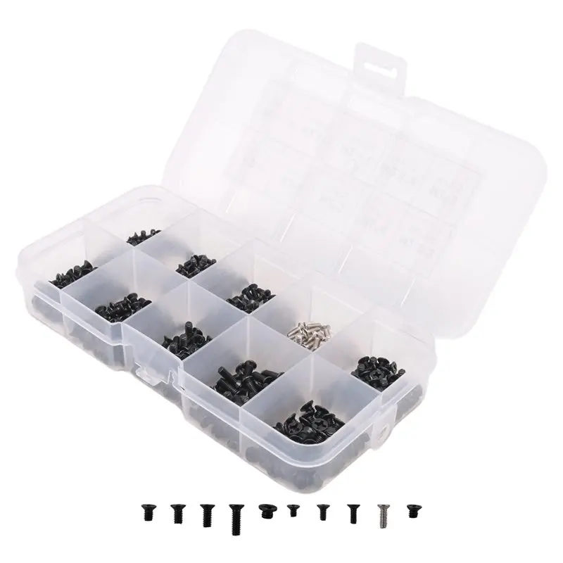 B04B-500Pcs Stainless Steel Laptop Screws Kit M2, M2.5, M3 For IBM HP Mac Dell Lenovo Sony Toshiba Gateway Easy To Us
