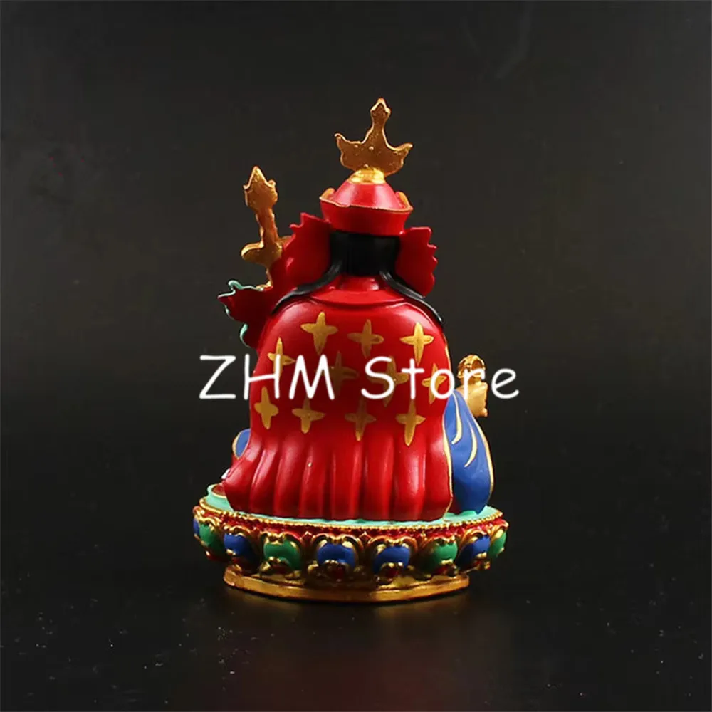 Buddhist Tantric Supplies Padmasambhava Figurine Constant Auspicious Exquisite Hand Painted Resin Solemn Buddha