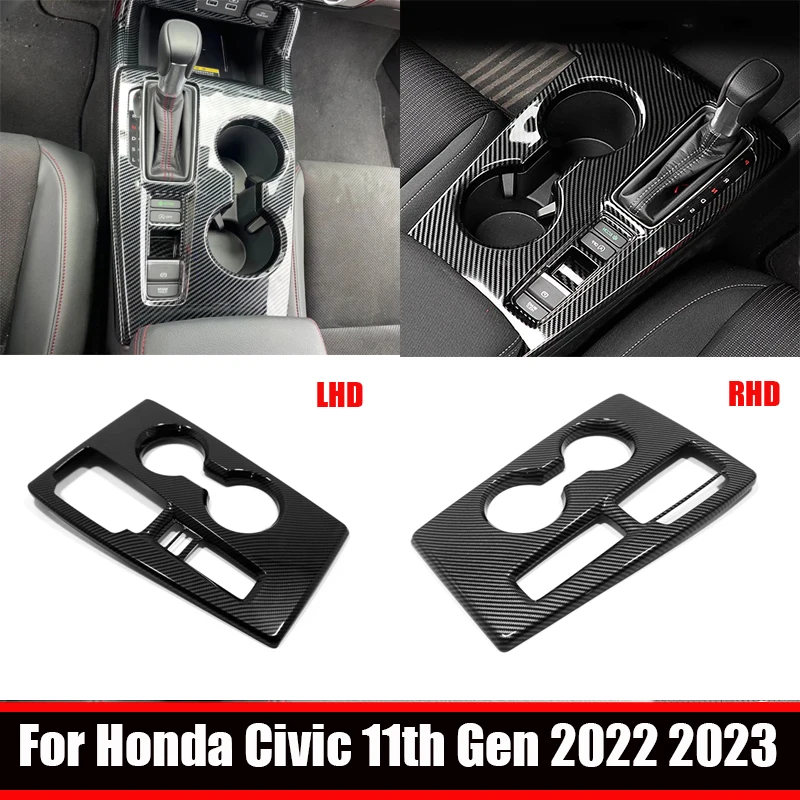 

ABAIWAI 3D Strips For Honda Civic 11th Gen 2022 2023 Central Control Panel Gear Shift Box Panle Water Cup Hodler Decoration