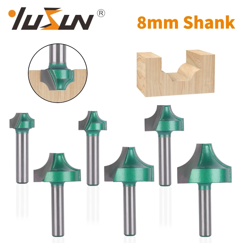 YUSUN 8MM Shank Open End Carving Bit Router Bit Woodworking Milling Cutter For Wood Bit face Mill