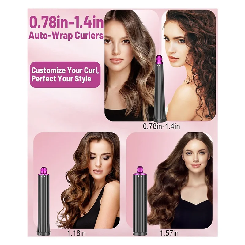 ABBK-20MM-36MM Attacco per botti lunghi e piccolo attacco per spazzola rotonda per Dyson Airwrap, per riccioli di botti e riccioli d'onda