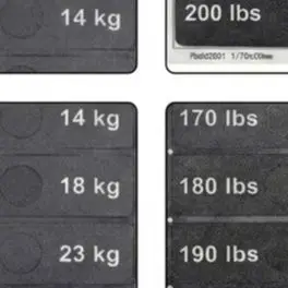 Fitness Weight Sticker Label Number 4.5kg To 91kg Gym Plate Stack Decal For Strength Training Machine Replacement Parts Black