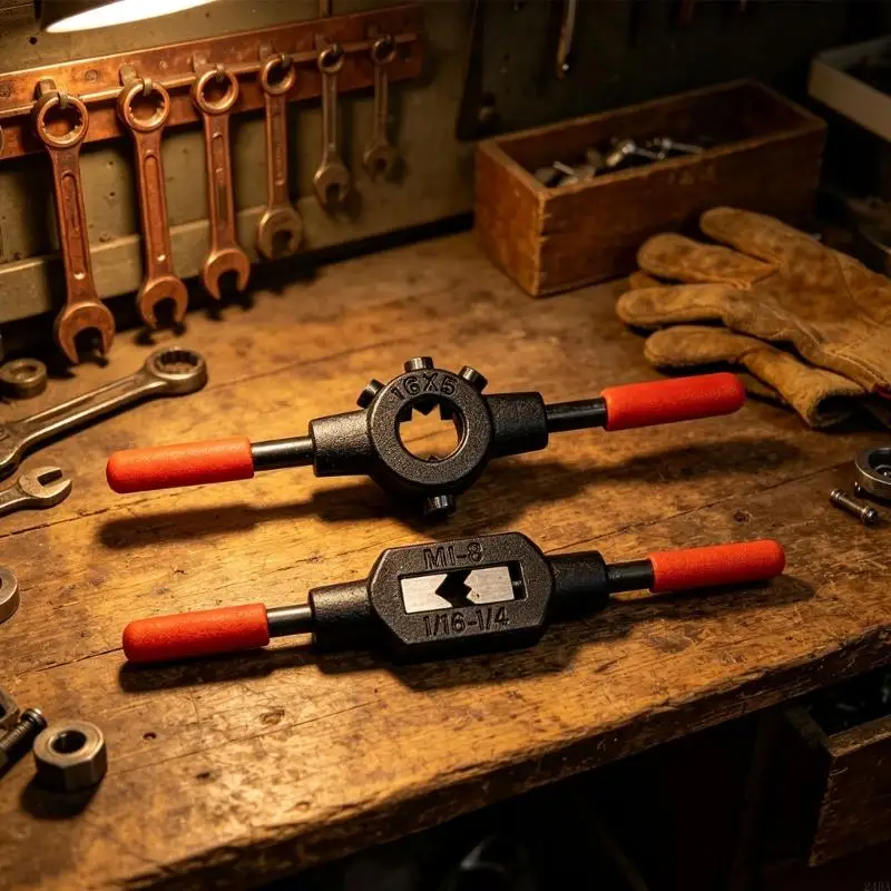 Manual Tap Holder and Die Stock Set for Small Threading Tasks
