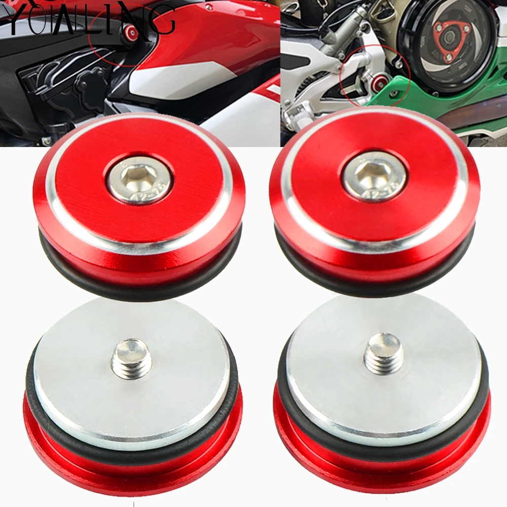 

Motorcycle Frame Hole Cap Cover Fairing Guard For Ducati Panigale V4 899 959 1199 1299 S Panigale 2012 2013 2014 2015 2016 2017