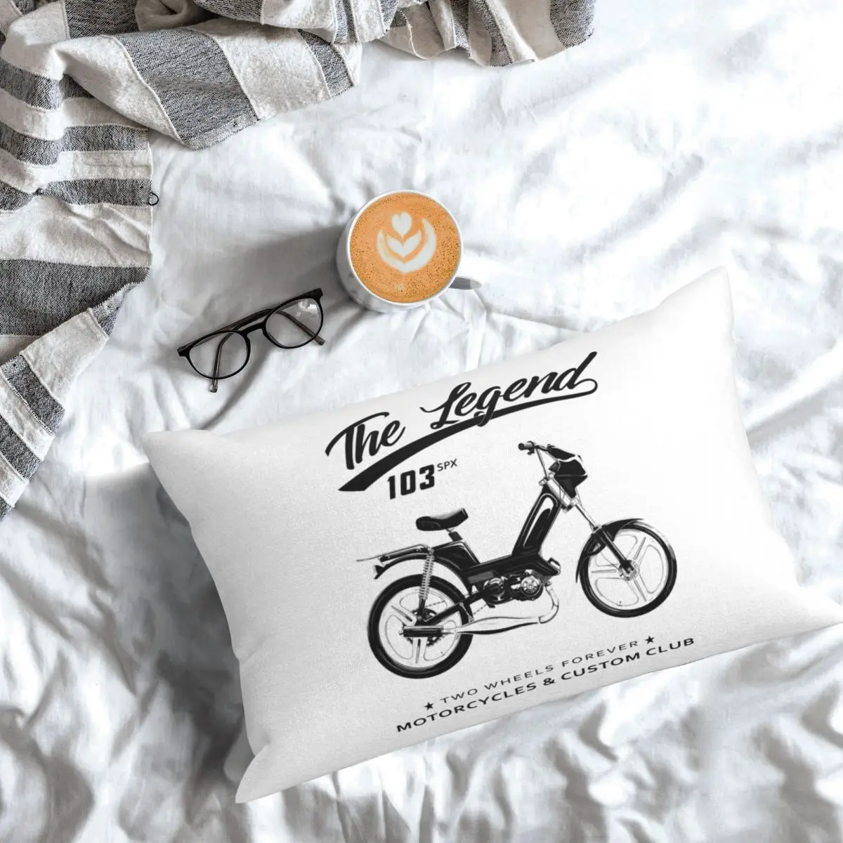Moped 103 SPX Rectangle Pillowcase Cushion Cover Decorative Bedroom Bed Home Comfort Throw Pillow