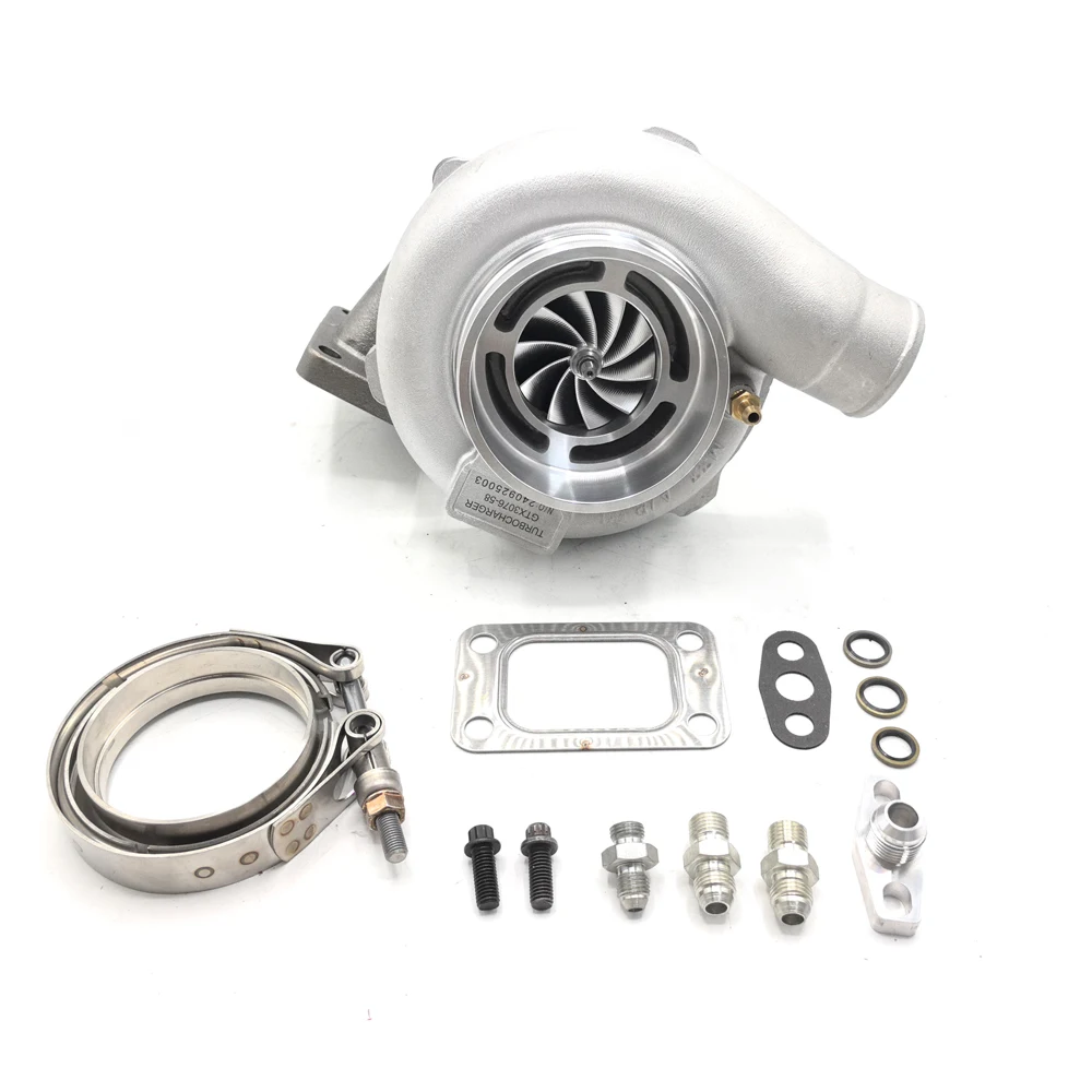 

Float Bearing GEN2 Anti-Surged GTX3076 Billet Compressor Wheel Turbo up to 600HP with T3 Inlet 3" Vband Outlet A/R .63