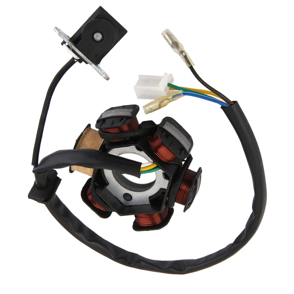 

GY6 125cc 150cc Magneto Stator 6 Coil Pole Replacement Part for Scooter ATV Engine Electrical System Repair