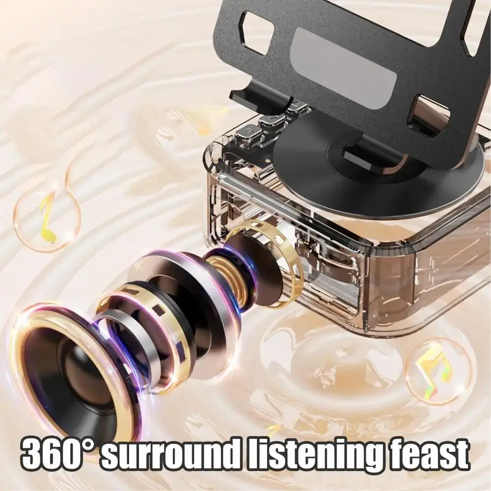 K Song 3 in 1 Desk Tablet Stand Foldable Singing Wireless Bluetooth Speaker High Sound Quality Innovative Broadcast Bracket