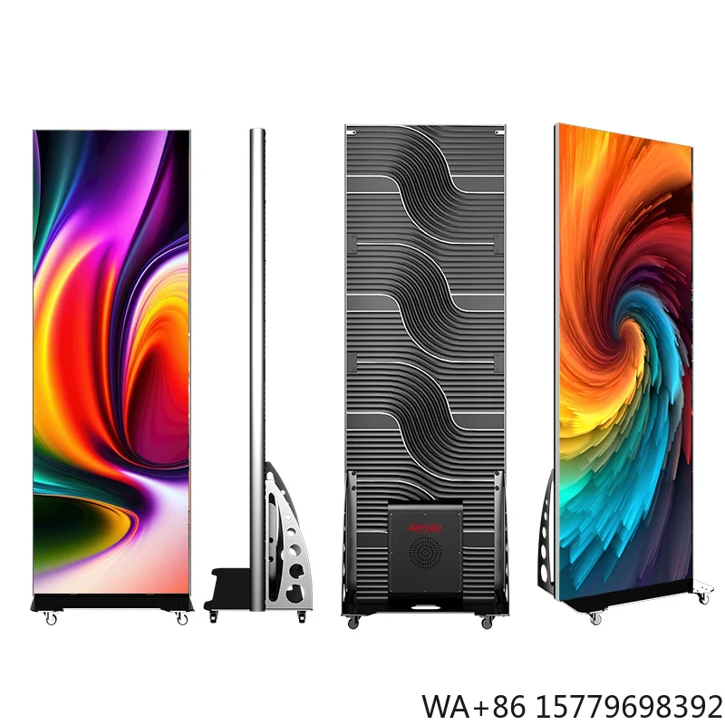 Signage Floor Standing Digital Indoor Portable Smart Advertising Player LED Screen Poster Display for Shopping Mall