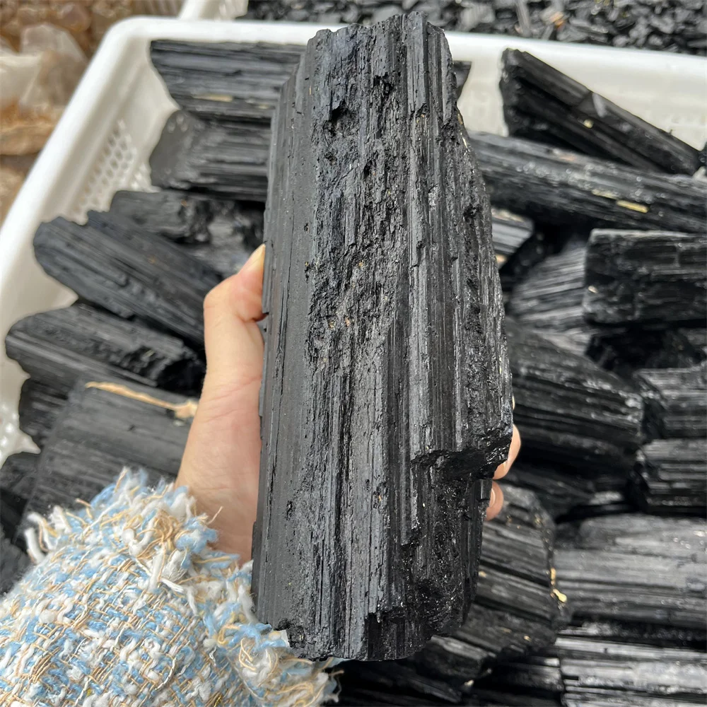 10-1000g naturalny czarny turmalin żwir surowy kamień szlachetny gatunek minerału uzdrawiające kryształy zaawansowanej kolekcji wyeliminować 1 szt