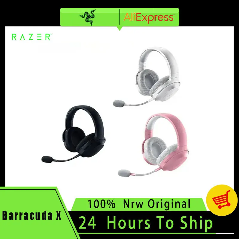 Razer 100% original Barracuda X Wireless Gaming Headset 2.4GHz Wireless + Bluetooth - Lightweight 250g - 40mm Drivers