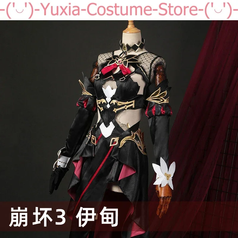 Anime!Honkai Impact 3rd Eden Game Suit Elegant Dress Uniform Cosplay Costume Halloween Party Role Play Outfit Women