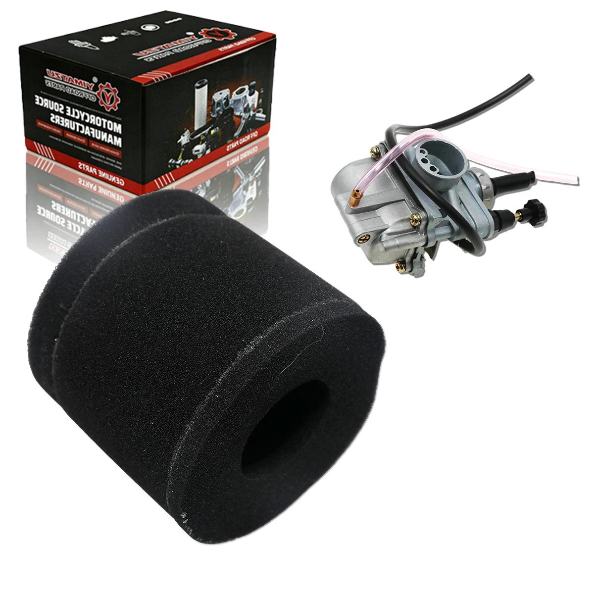 

YIMATZU Carburetor air filter kit for Suzuki LT80 LT 80 Quadsport 1987-2006 Motorcycle 13780-40B00 13200-40B00