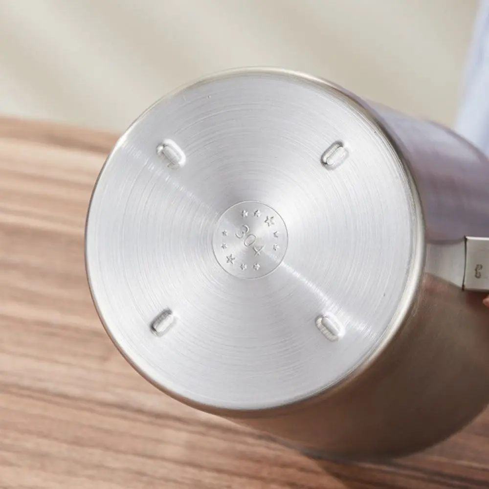 

304 Stainless Steel Measuring Cups Thickened with Lid Liquid Latte Art Cup Large Capacity Inner Scale Design