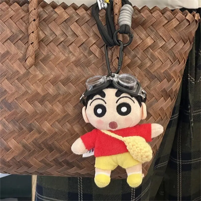 جديد لطيف تلوين شين تشان المفاتيح فتاة على ظهره شخصية كرتونية سيارة زوجين على ظهره سحر هدية عيد الميلاد #6