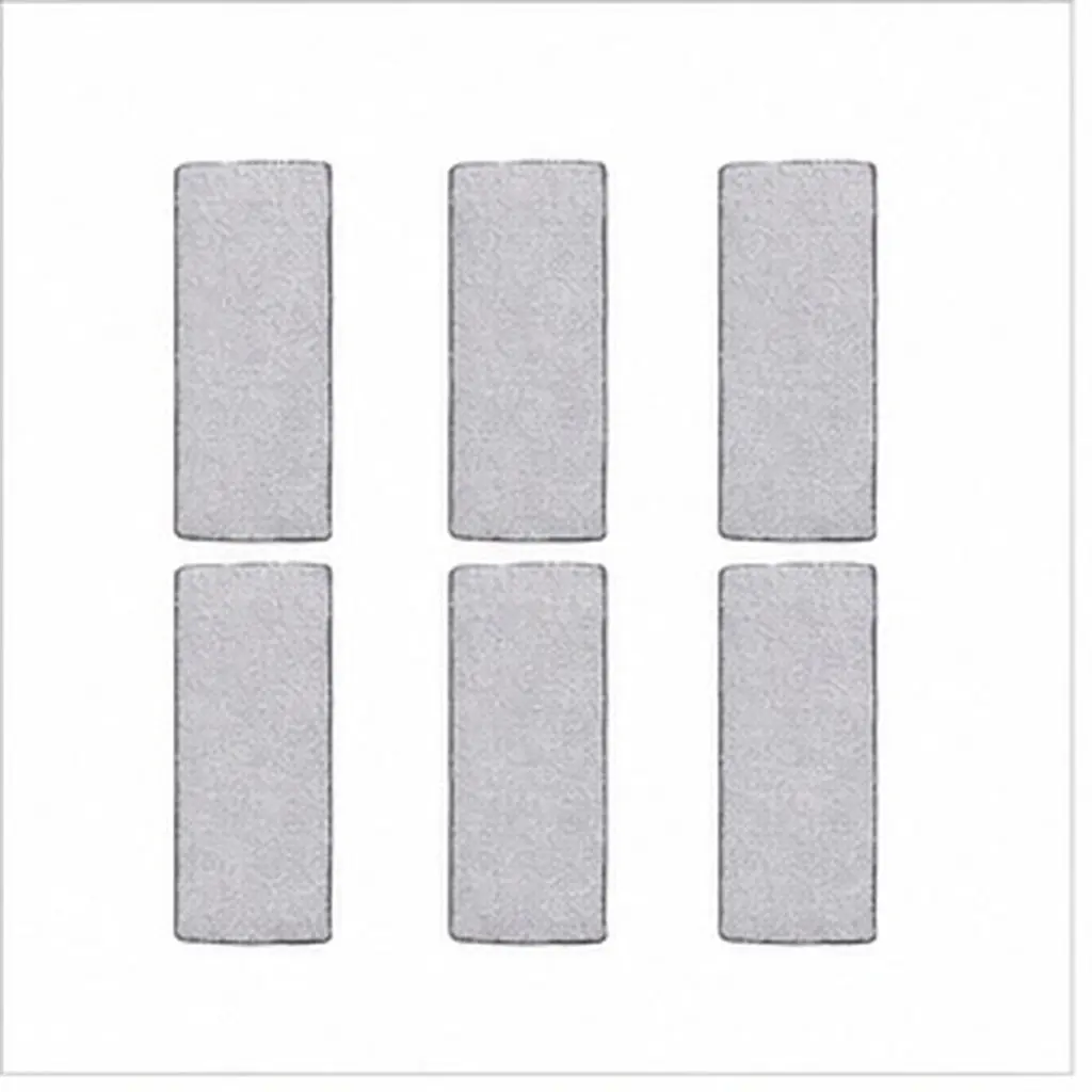6Pcs Fiber Mop Replacement Pads for Hardwood Tile Concrete Floors – Washable Reusable Flash Speed Refills
