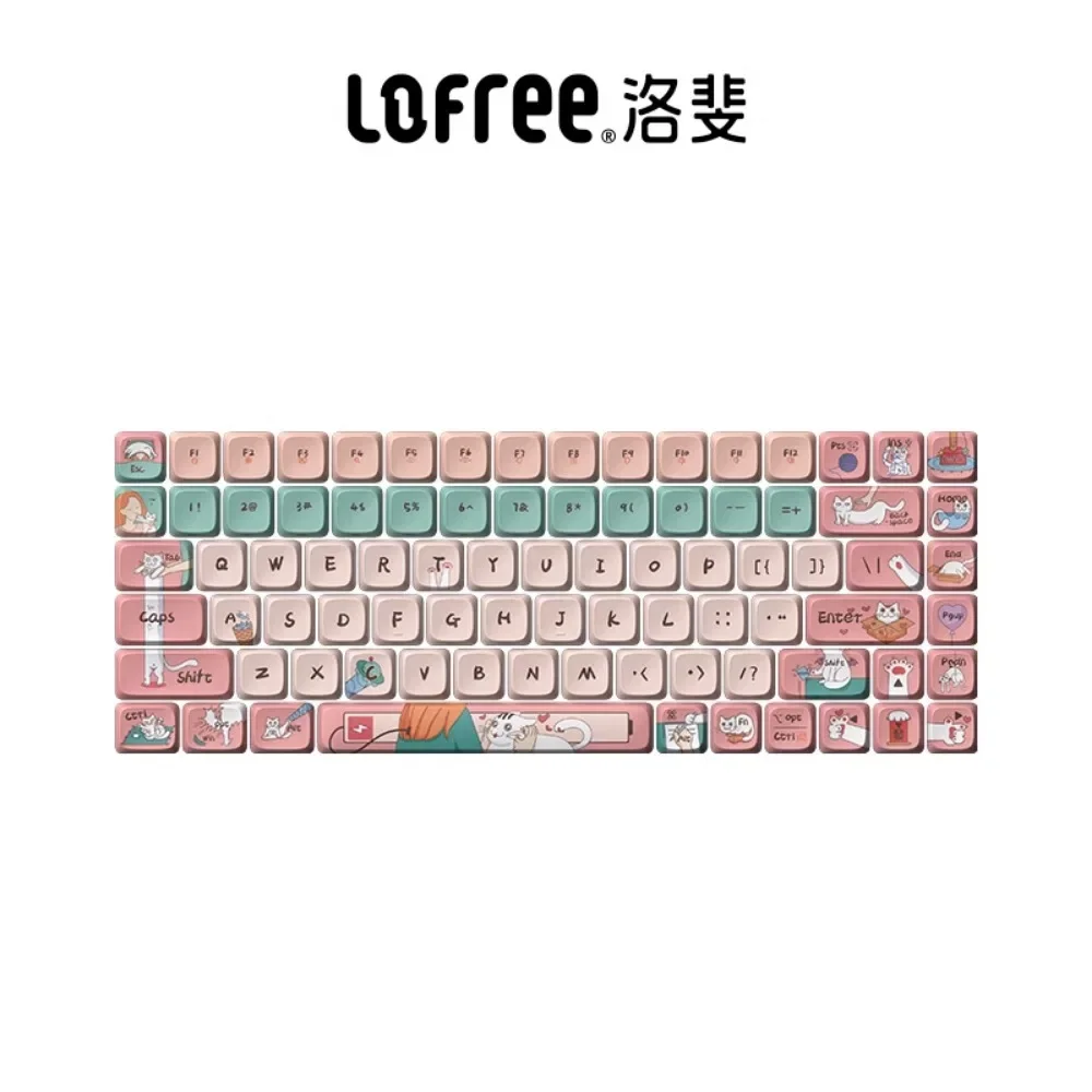 

Lofree 84/100 theme keycaps PBT good-looking mechanical keyboard low axis keycaps Does not include keyboard high-quality Cute