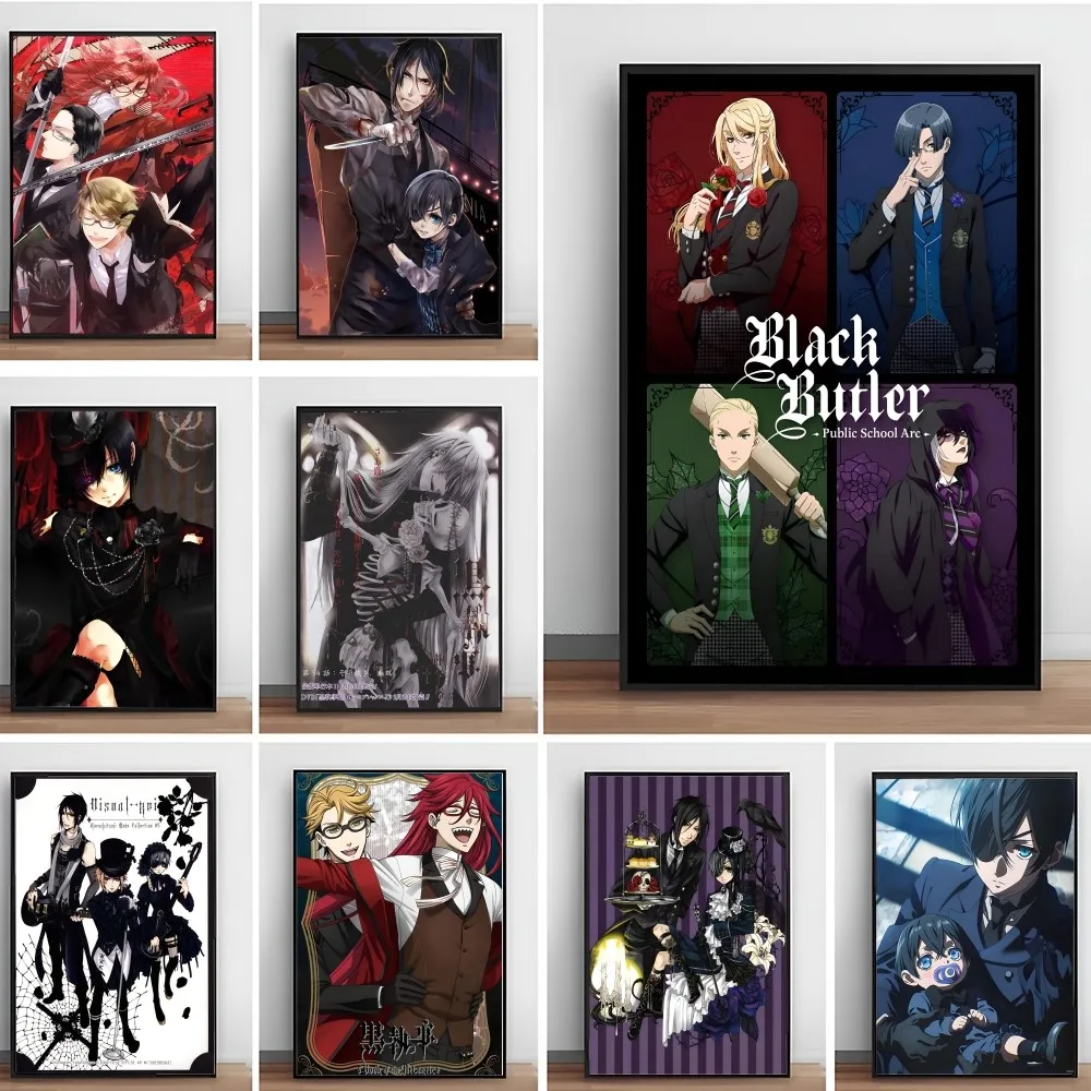 Anime Black Butler Poster Paper Print Home Living Room Bedroom Entrance Bar Cafe Art Painting Decoration