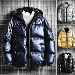 Chaqueta acolchada de algodón para hombre, abrigo grueso con capucha y puño elástico, a prueba de viento, para Otoño e Invierno