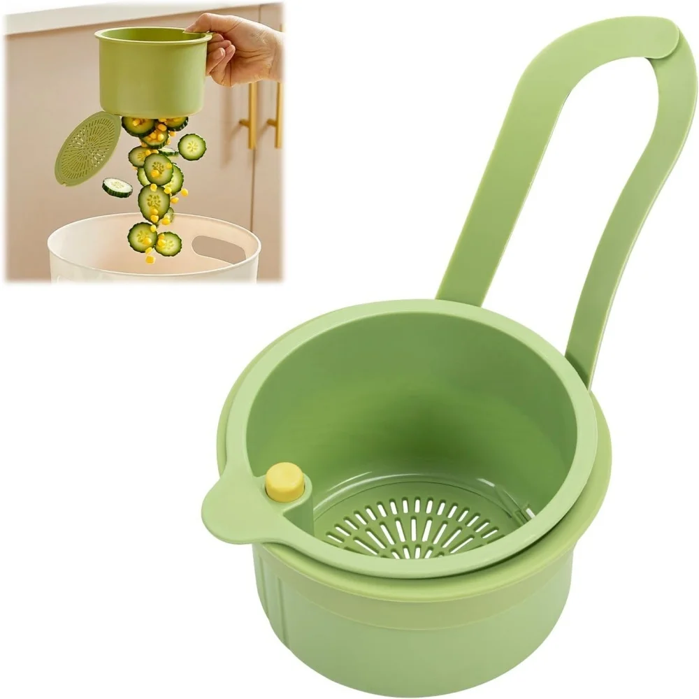 

1 шт., креативная подвесная корзина-сето для раковины, открывающаяся нижняя крышка, быстро сливной кухонный фильтр для мусора, многофункциональный съемный