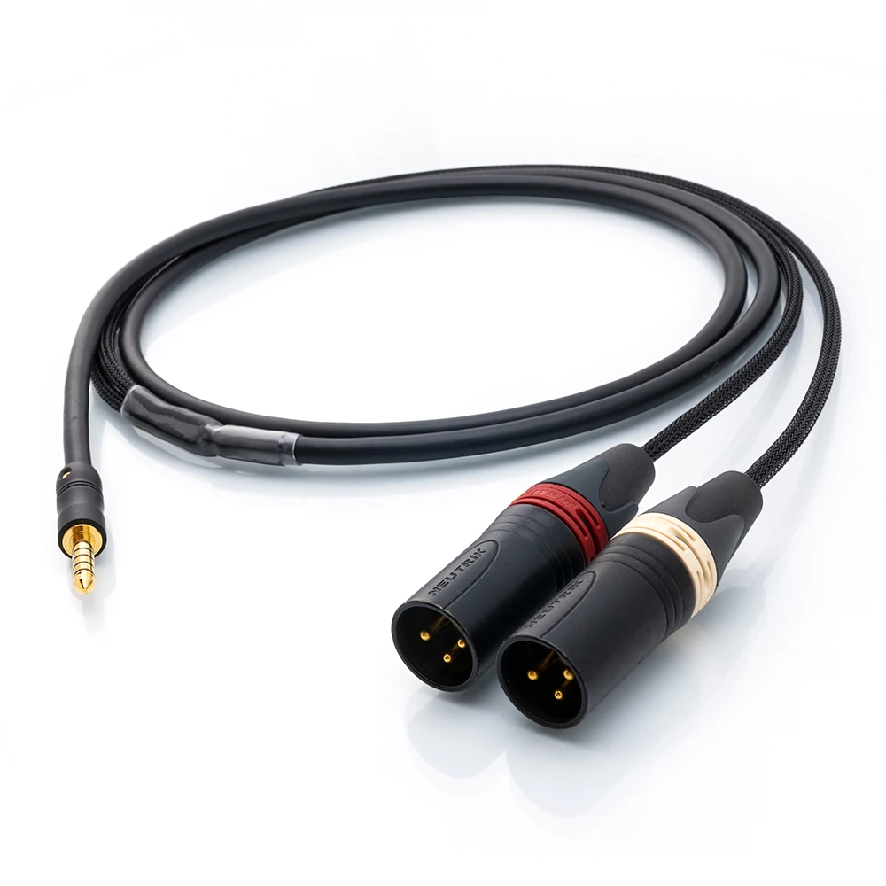 ■ Japan Mogami 2534 HIFI Balance 4,4 mm do 2 XLR męskich 3-pinowych kabli audio | Złota wtyczka Neutrik | Dla Mp3 pha2a wm1a 1z zx300a