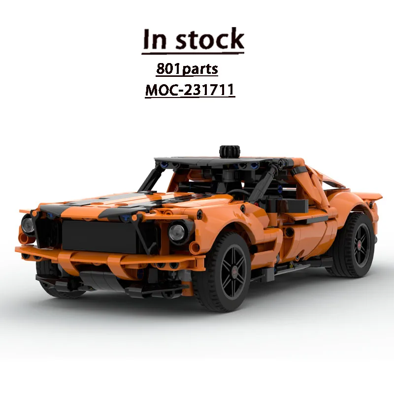 

MOC-231711 New Urban Sports Supercar Racing Building Block Model 801 Parts Boys' Children's Birthday Christmas Toy Gift