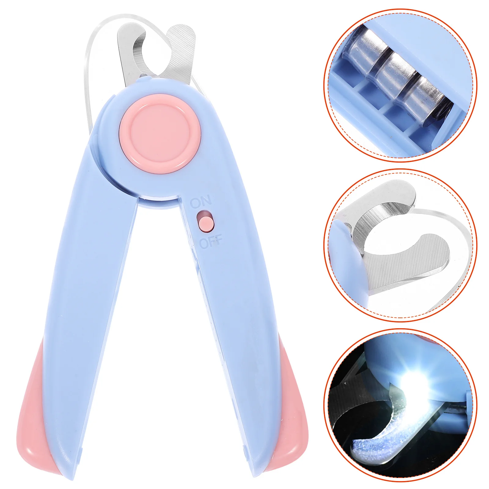 

Pet Led Nail Clippers Stainless Steel Cat Dog Grooming Tool Lighted Trimmer For Small Large Pets Claw Care