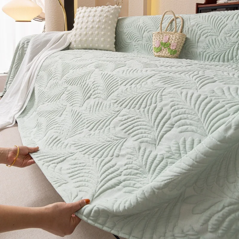 

Summer Latex Ice Silk Sofa Cuion Cover Anti-Slip Modern Simple Sle Dust Proof Scratch Proof Cool Feeling Sofa Pad Cloth S086