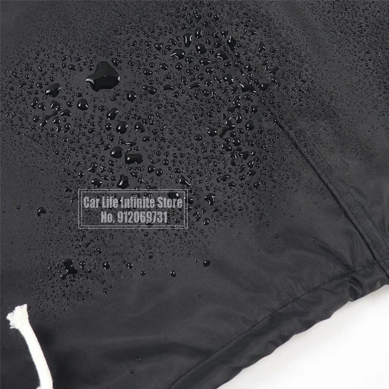 420D 0-350HP Yacht Half Outboard Motor Engine Boat Cover Black Anti UV Dustproof Cover Marine Engine Protection Waterproof
