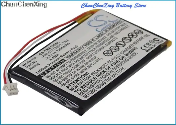Cameron Sino 1200mAh Battery AHL03713001, TN2 for TomTom AVN4430, Eclipse, TNS410
