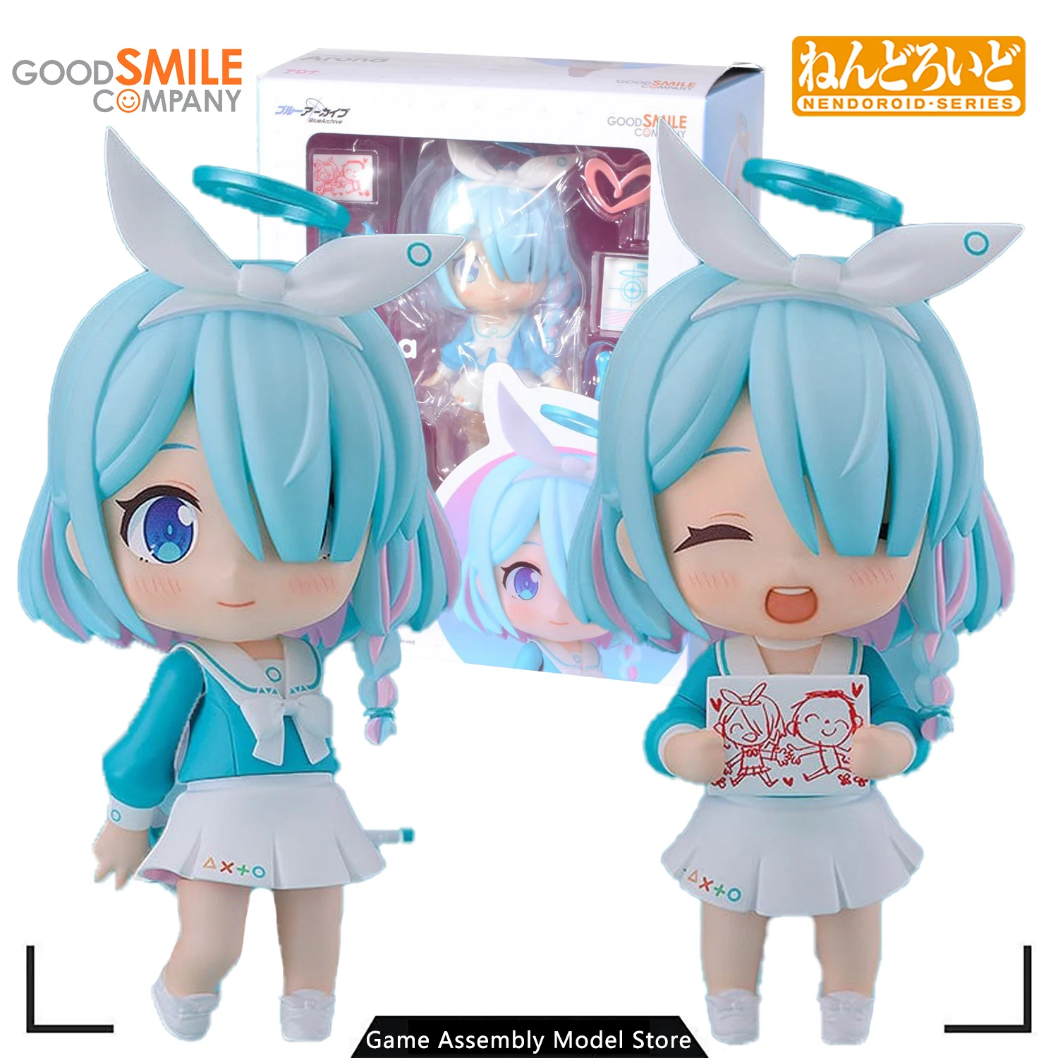 

GSC 100% Original Genuine Anime Model Kit Nendoroid 2245 Blue Archive Arona Action Figure Toy Gift Collection for Boys 100mm