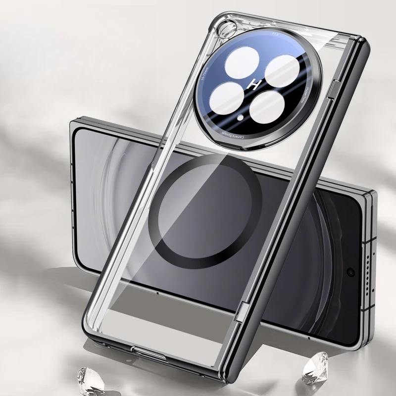 

Case For Oppo Find N6 Luxury Magnetic with Lens Holder Acrylic Cover For OPPO find N6 Wireless Charging Shockproof Funda