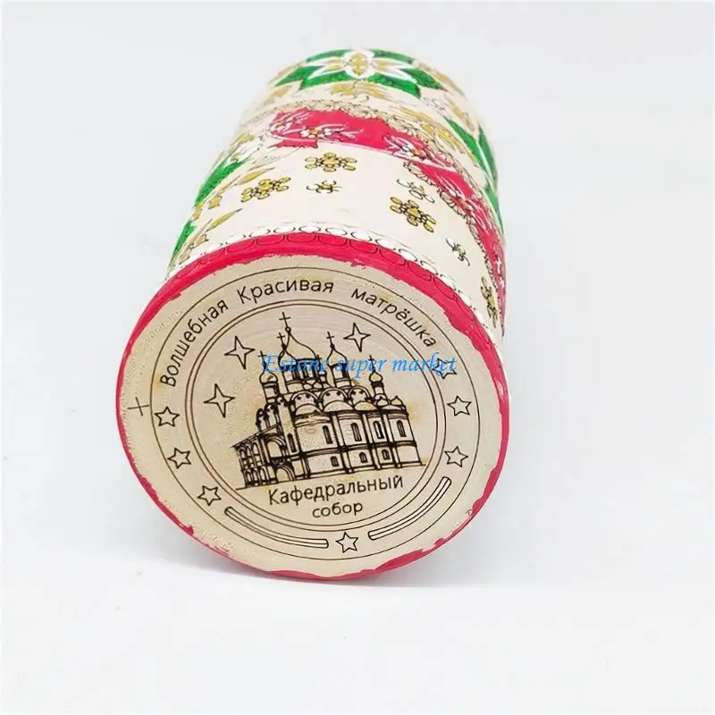 090B ماتريوشكا دمية التعشيش الروسية دمى التعشيش الروسية رسمت باليد 10 طبقة لعبة خشبية توفير المساحة للأطفال الترفيه