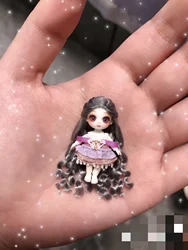 BJD doll 3.5cm mini doll Christmas doll's birthday gift doll accessories complete set of miniature simulation ornaments