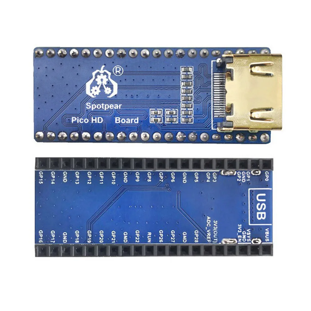 Carte de Port Externe pour Pilote d'Affichage PICO DVI, Compatible HDMI, pour RPI Pico 6 000