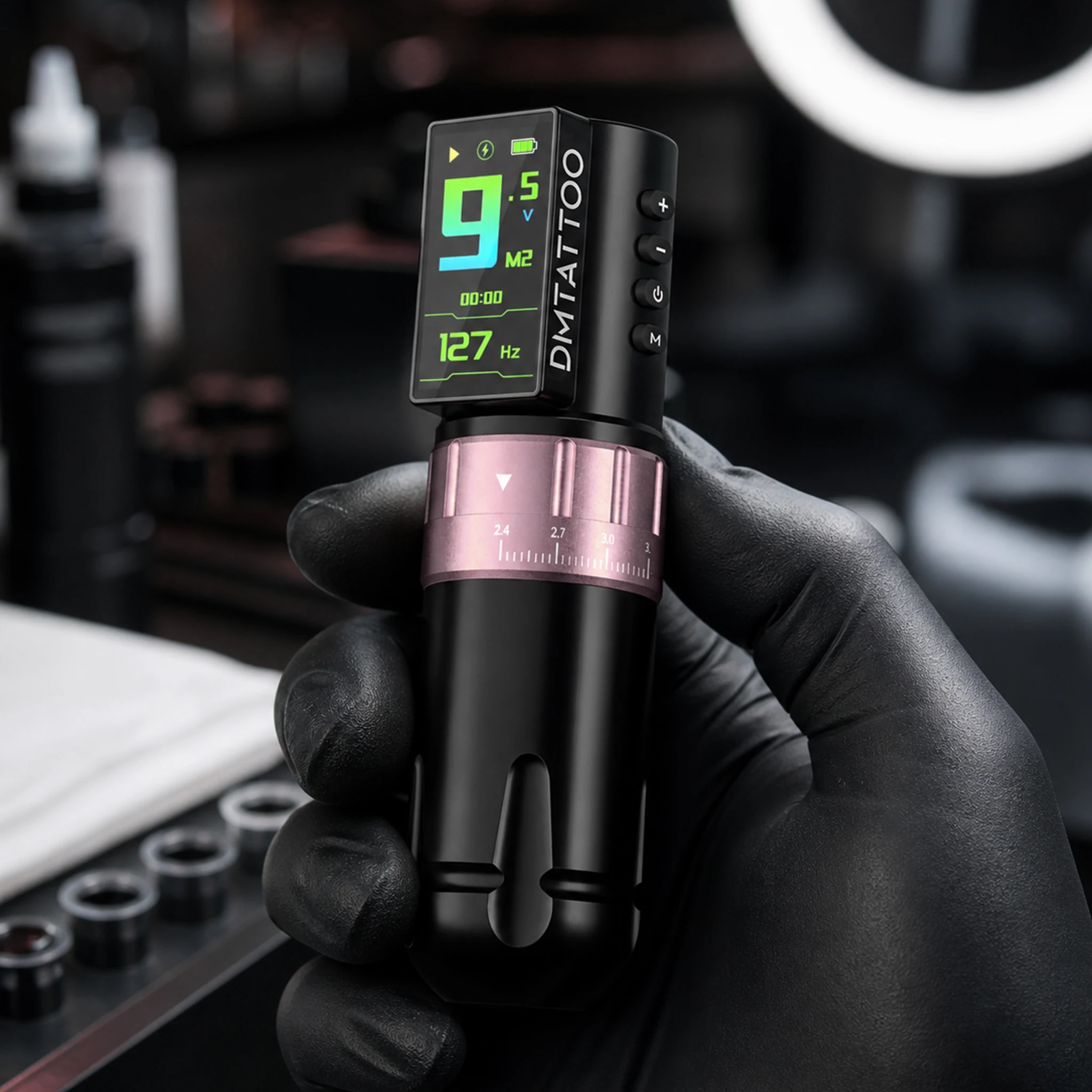 DM Venom WirelessTattoo Machine，Tattoo Pen with 2300mAh Battery Smart Display, Tattoo Gun for Tattoo Artist